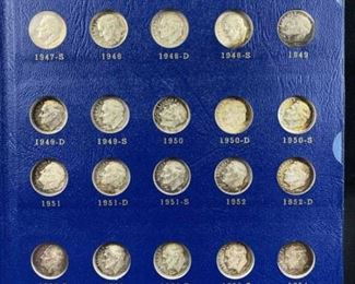 Complete Silver Roosevelt Dimes w/ Toners & BU