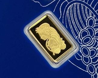 1g Gold 'Lady Fortuna' PAMP Suisse Bar 999.9