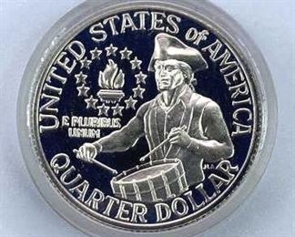 1776-1976 Proof Silver Drummer Quarter, BU