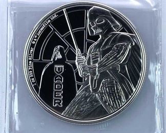 2022 Darth Vader 1oz Silver .999, BU Lucasfilm