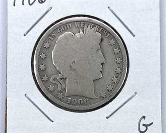 1906-O Barber Silver Half Dollar, G