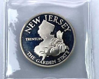 14.5g Sterling State Round NJ, Proof-Like