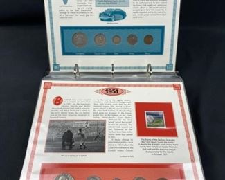 US Coins of the 1950's, (10) Silver Sets in Album