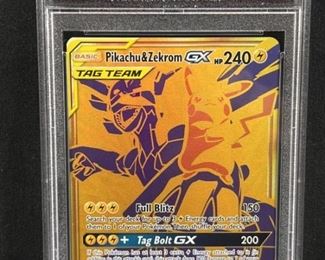 Pokemon Pikachu & Zekrom GX Black Star Promo PSA 8