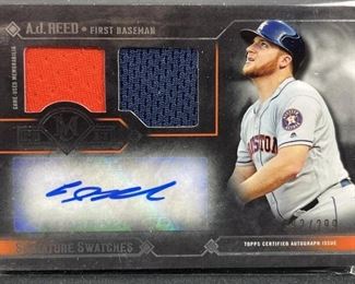 2017 Topps Museum Collection A.J. Reed Auto/Relic