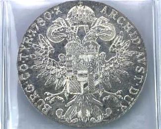 1780-X Restrike Mother Theresia Silver Thaler