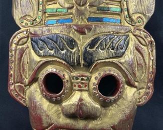 Thailand Polychromed & Mirrored Face Mask