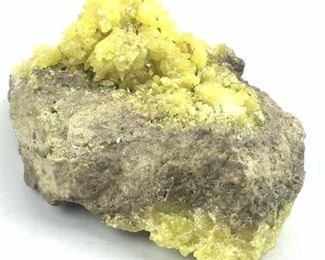 Golden Sulphur Crystal Cluster