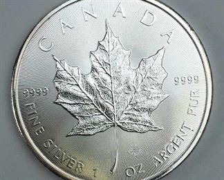 1oz Silver 2016 Canadial Maple Leaf .999