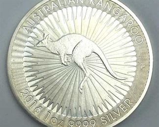 1oz Silver 2016 Kangaroo, Australia .999