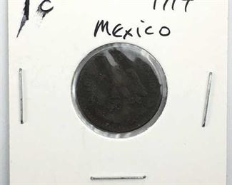 1914 Mexico 1 Centavos Scarce