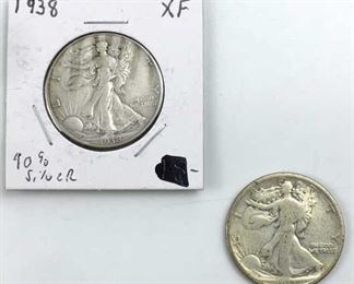 1917, 1938 Silver Walking Liberty Half Dollar