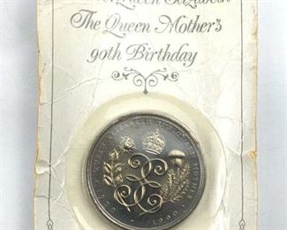 Royal Mint Queen Mother's 90th Birthday 5 Pound