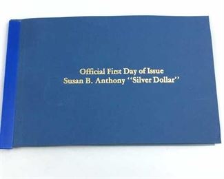 1st Day Issue Susan B. Anthony Coin & Stamp