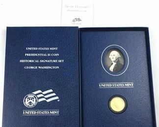 US Mint Washington Presidential Coin Signature