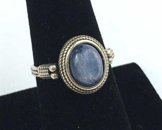 925 Silver Blue Sillmanite Ring