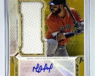 2018 Topps Marwin Gonzales Auto/Patch Gold #/25