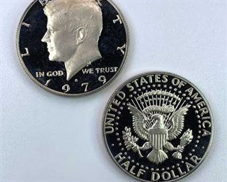(2) Proof JFK Half Dollars, 1979-S & 1982-S