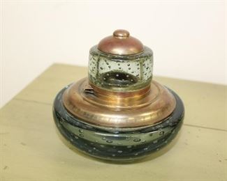Vintage bubble glass Inkwell