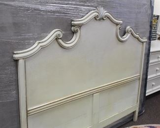 Queen size Vintage wood headboard