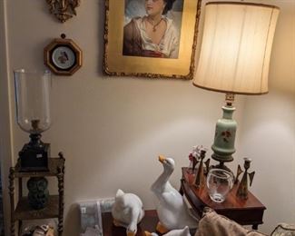 CHALK PAINTING IN VICTORIAN FRENCH FRAME