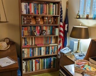 BOOKSHELF of BOOKS (SOME ANTIQUE)