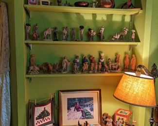 VINTAGE CLAY FIGURINES