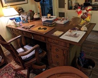 60'S OFFICE DESK (HAS MATCHING CREDENZE)