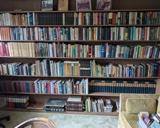 FULL WALL OF BOOKS with SOME EARLY 1900 SETS