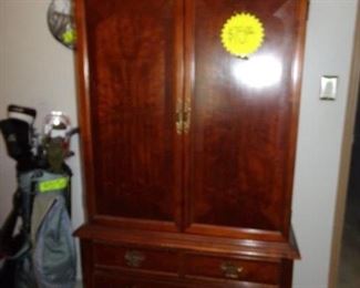Really Nice two Door Hutch with Drawers on bottom - Golf Set to the Left