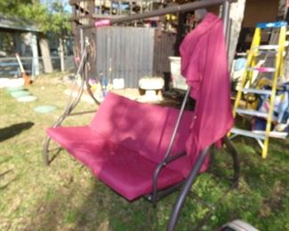 Outside Swing with Cushions - Ladders