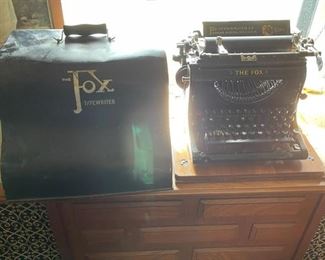 Rare Fox Typewriter and cover