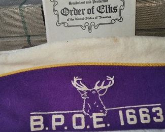 Lots of vintage Elks items