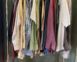 Nice mens clothing, dry cleaned and pressed and ready to impress!!!!!!