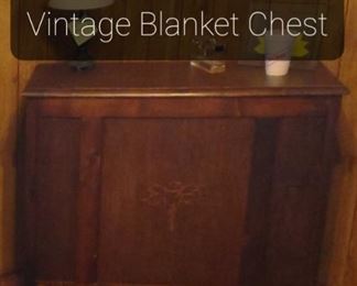 vintage blanket chest