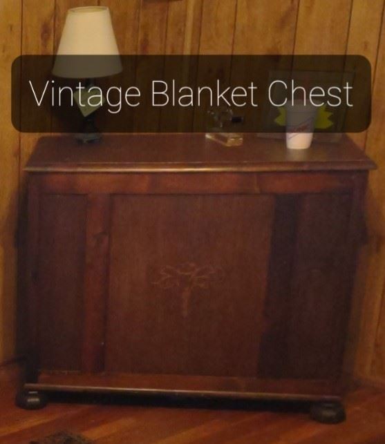 vintage blanket chest