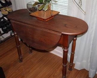double drop-leaf console table