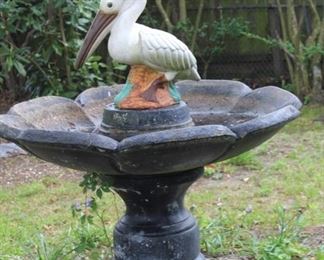 concrete birdbath/fountain