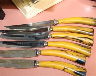 Sheffield knives with bakelite handles