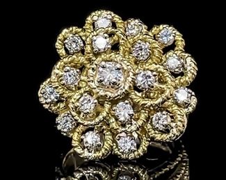 1.50 Carat Diamond Ring in 14k Yellow Gold