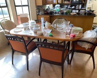 Dining room table and chairs