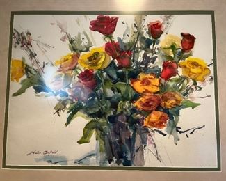 Original Stella Canfield water color