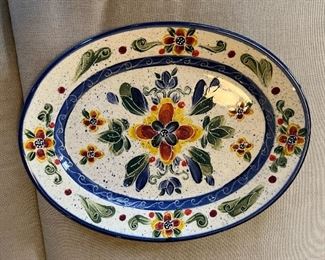 Hand painted platter