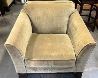 Pottery Barn sage green chair (note it has some discoloration)