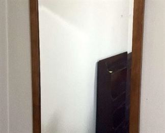 Art Deco Wood Framed Mirror