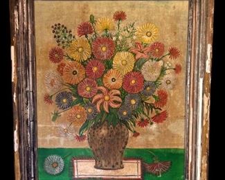 Still Life Painting On BoardDate  Artist Unknown