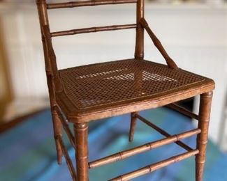 Vintage Bamboo Music Chair