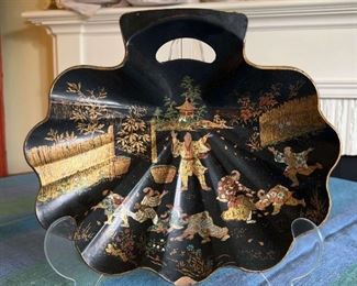 Vintage Chinoiserie Silent Butler