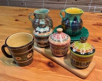 French Pottery Pitchers Other Pieces