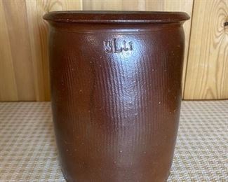 3 Litre French Brown Glazed Crock